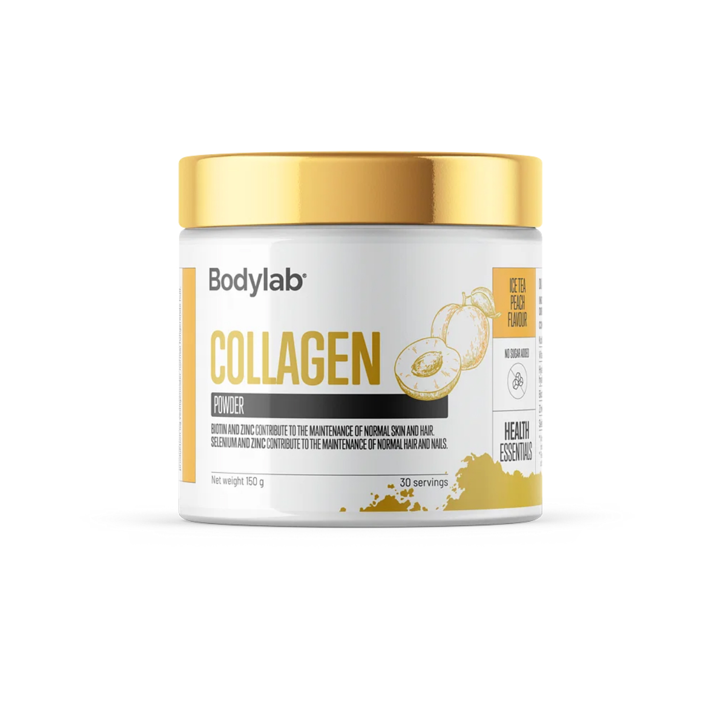 Bodylab Collagen Iste med Fersken 150g