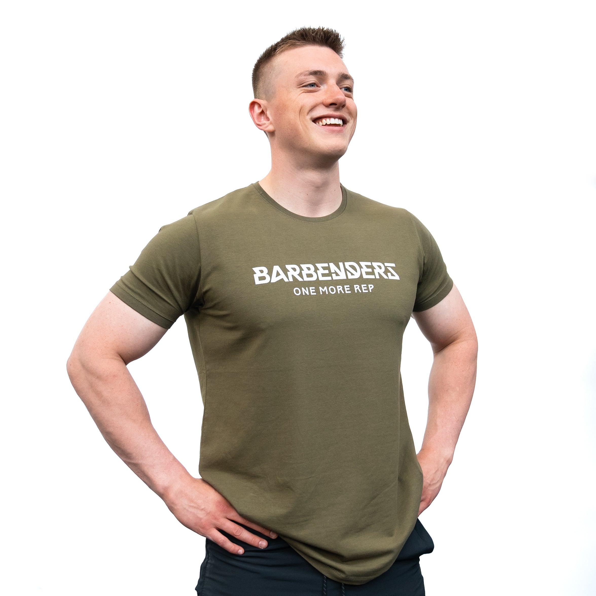 Barbenders Muskulær T-shirt - Olivengrøn