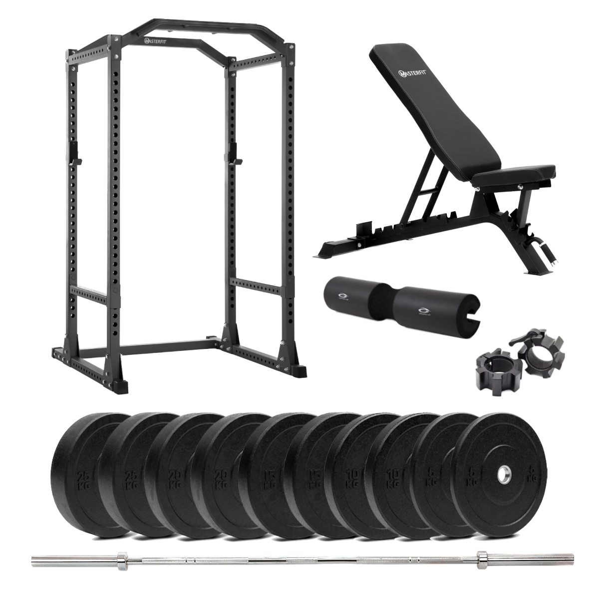 Masterfit 400 Power Rack Bumper Styrkepakke - 120 Kg