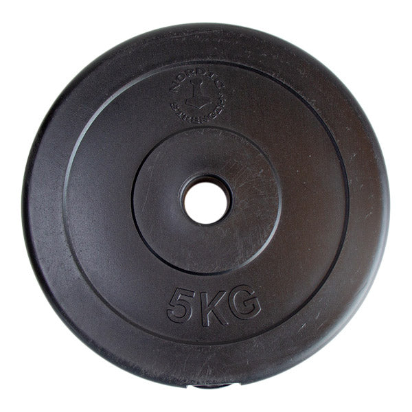 5 Kg Hård Plast Vægtskive 30 Mm