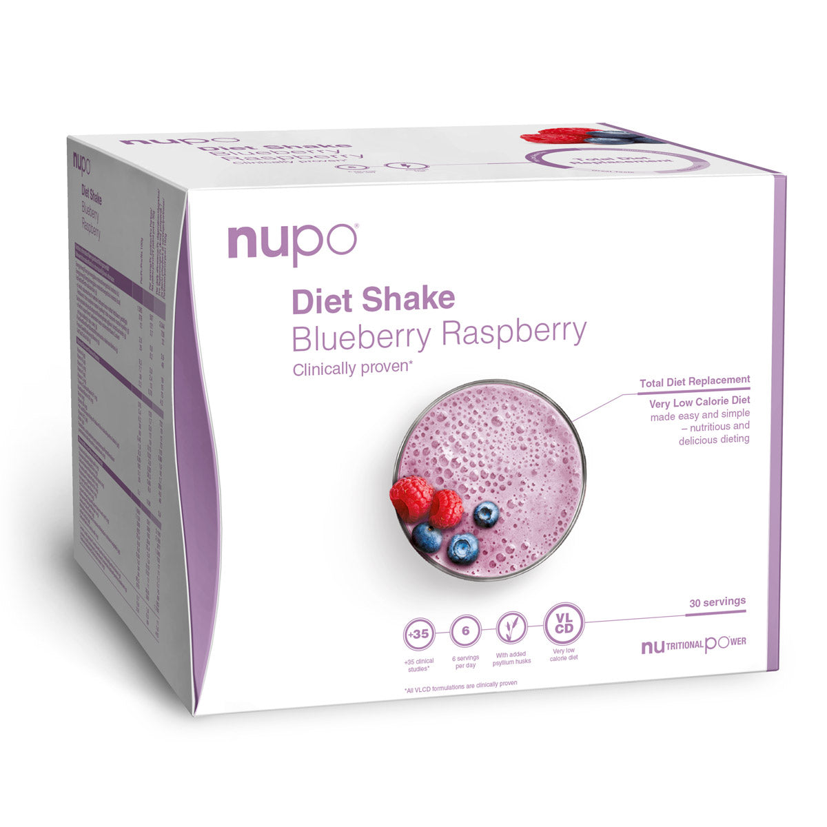 Nupo Diet Shake Værdi Pakke 960g - Blåbær Hindbær