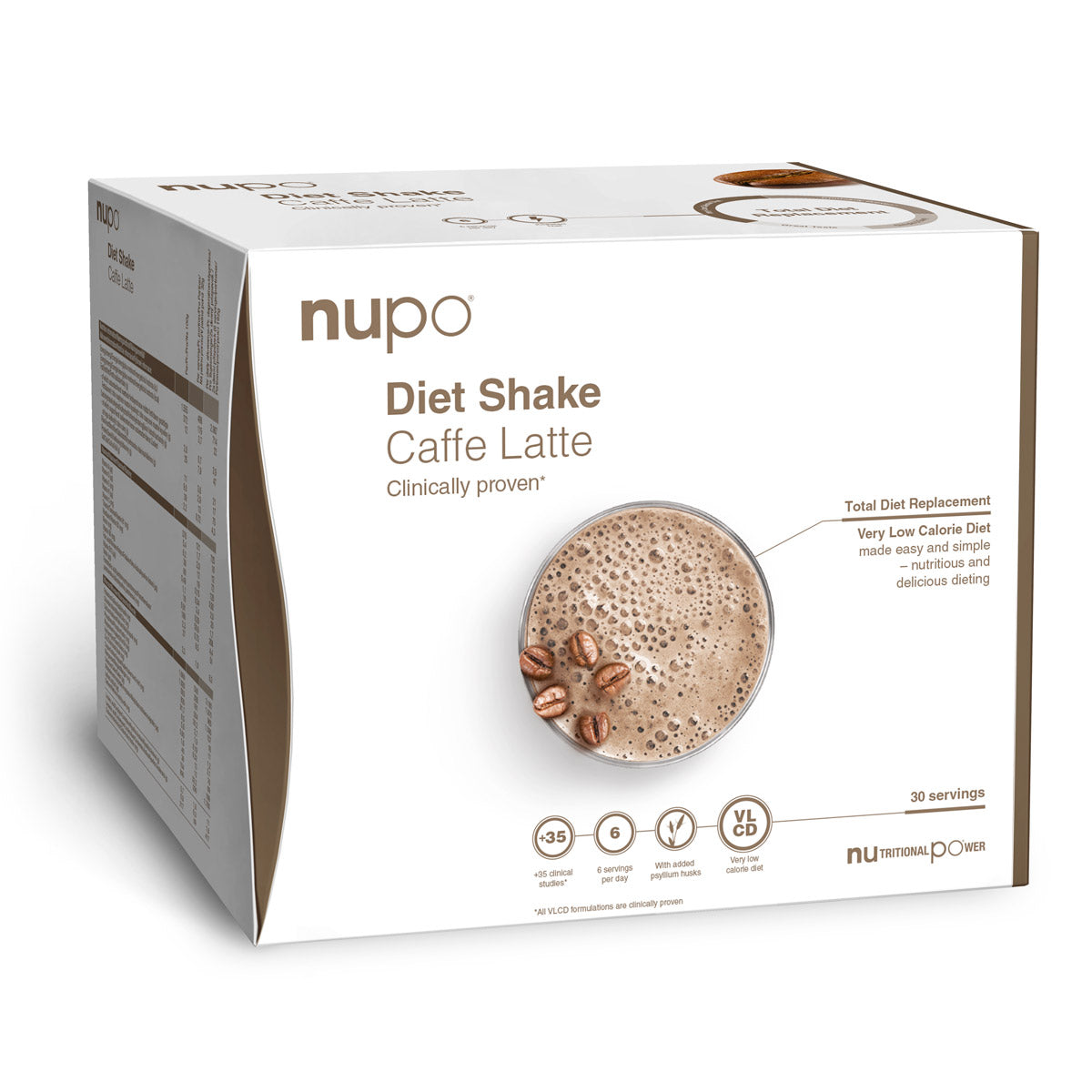 Nupo Diet Shake Værdi Pakke 960g - Caffe Latte