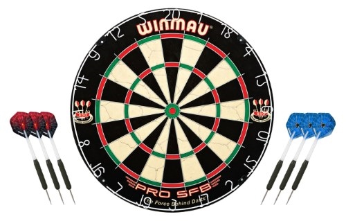 Winmau Pro Sfb Dartskive med 2 Harrows Pile