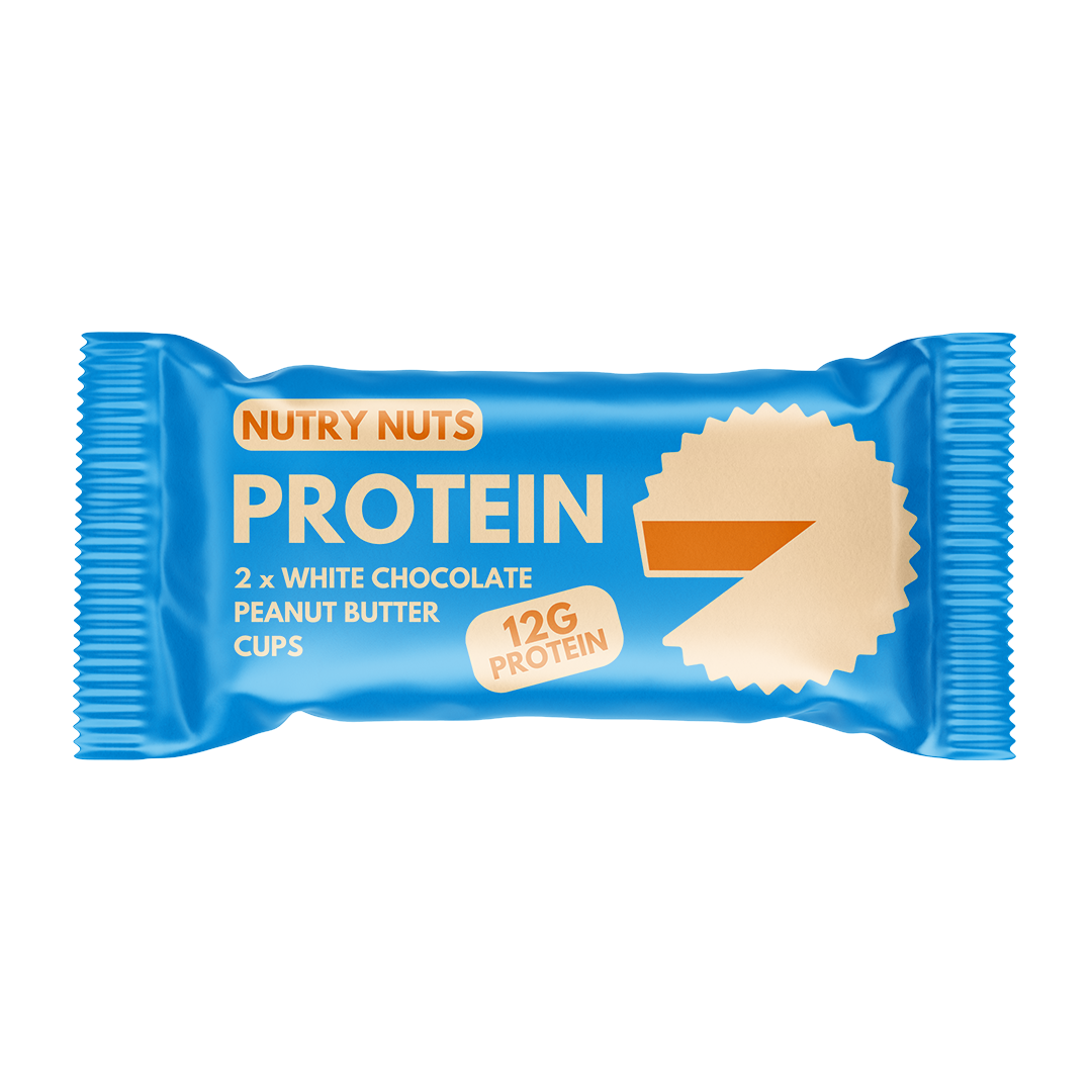 Nutry Nuts Peanutbutterkopper 42g - Hvid Chokolade