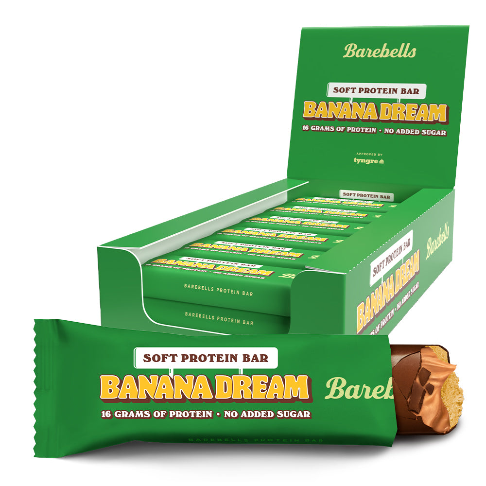 Barebells Blød Proteinbar - Banan Drøm 12x 55g