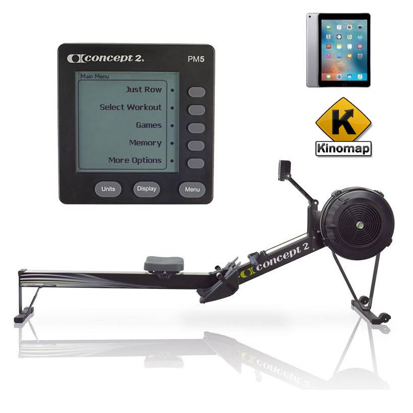 Concept2 Model D PM5 Romaskine - Sort