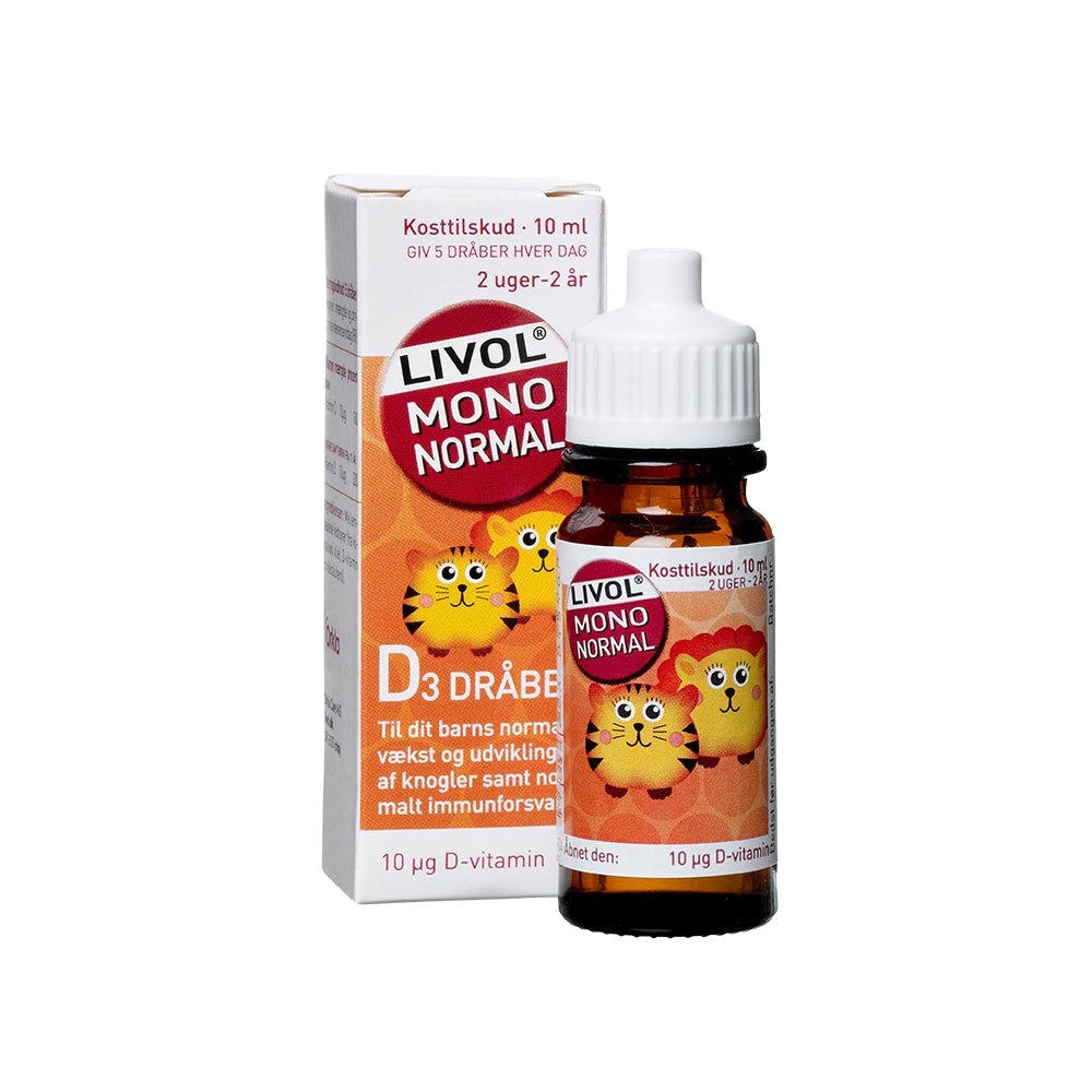 Livol D3 Dråber 10 ml - D-vitamin kosttilskud