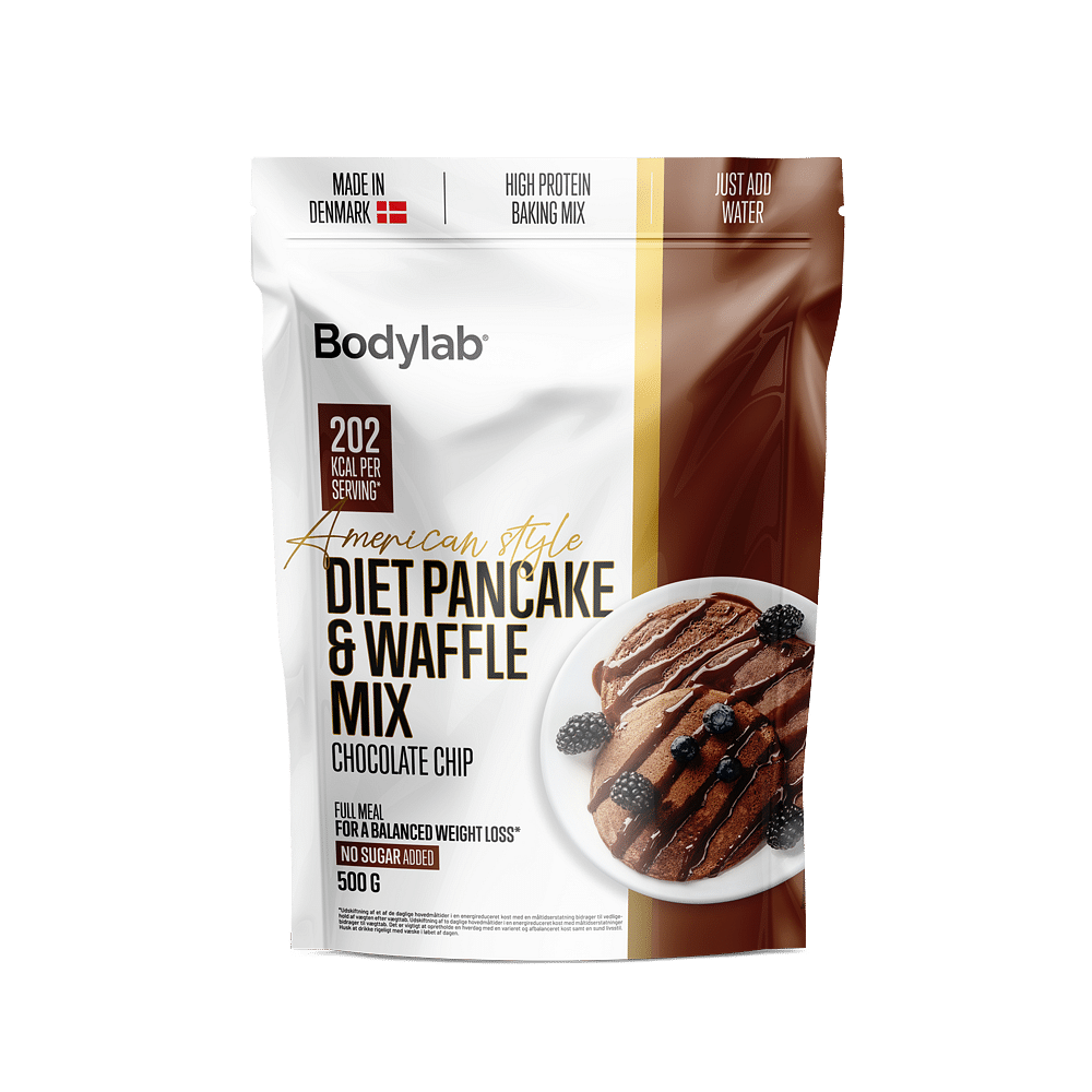 Kostpandekage- og vaffelmix 500 g - Chokolade Chips