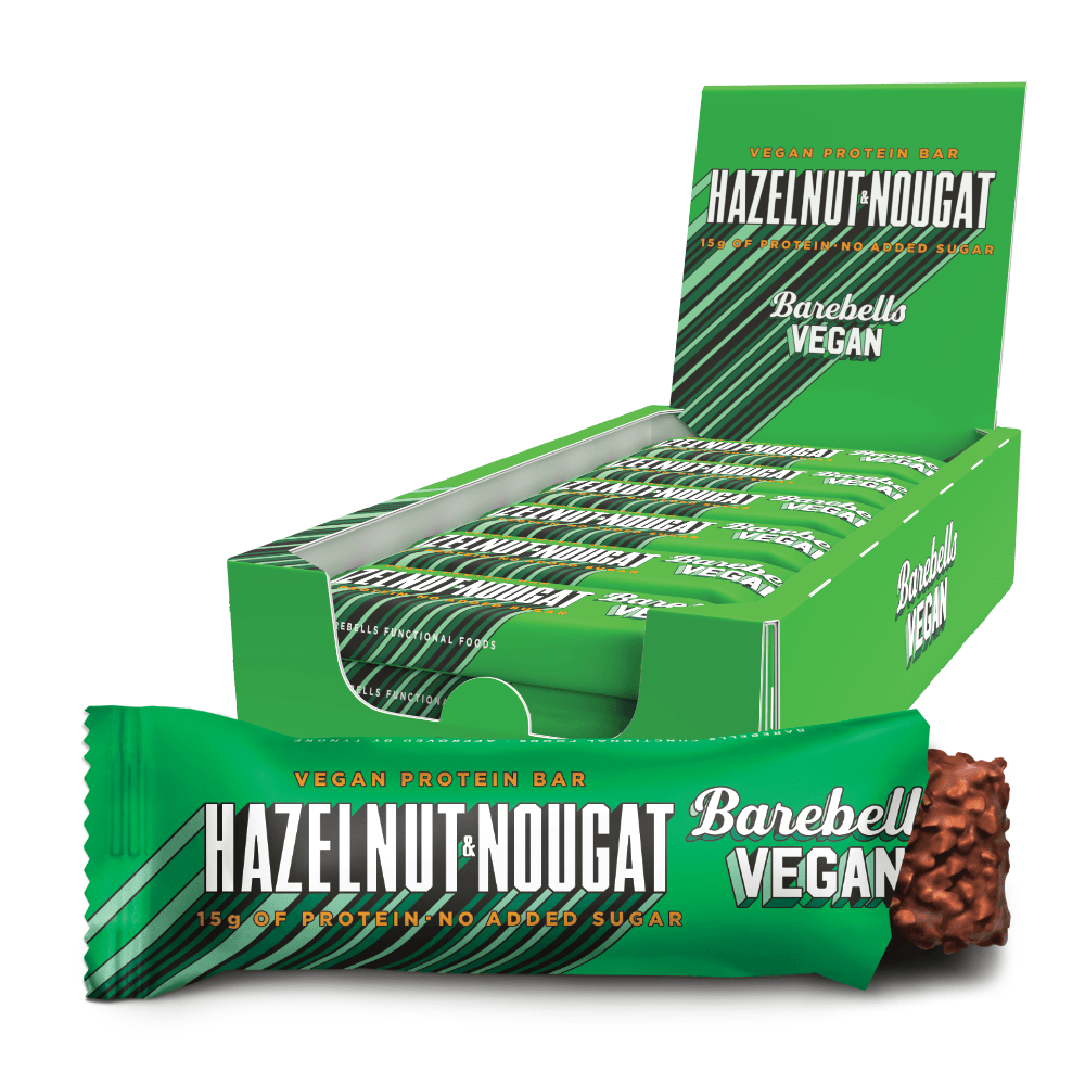 Barebells Vegansk Proteinbar - Hasselnød Nougat 12x55g