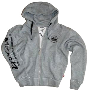 Brachial Zip-Hoodie Speciel Grå/Sort S