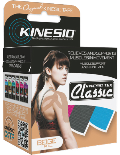 Kinesio Tex Classic Tape, Hudfarvet 5cm x 4m