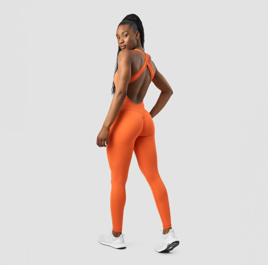 Icaniwill Scrunch Jumpsuit i Orange