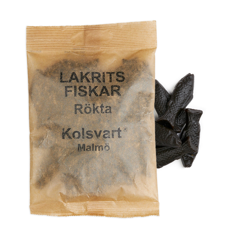 Kolsvart – Røget Lakridsfisk med Salt