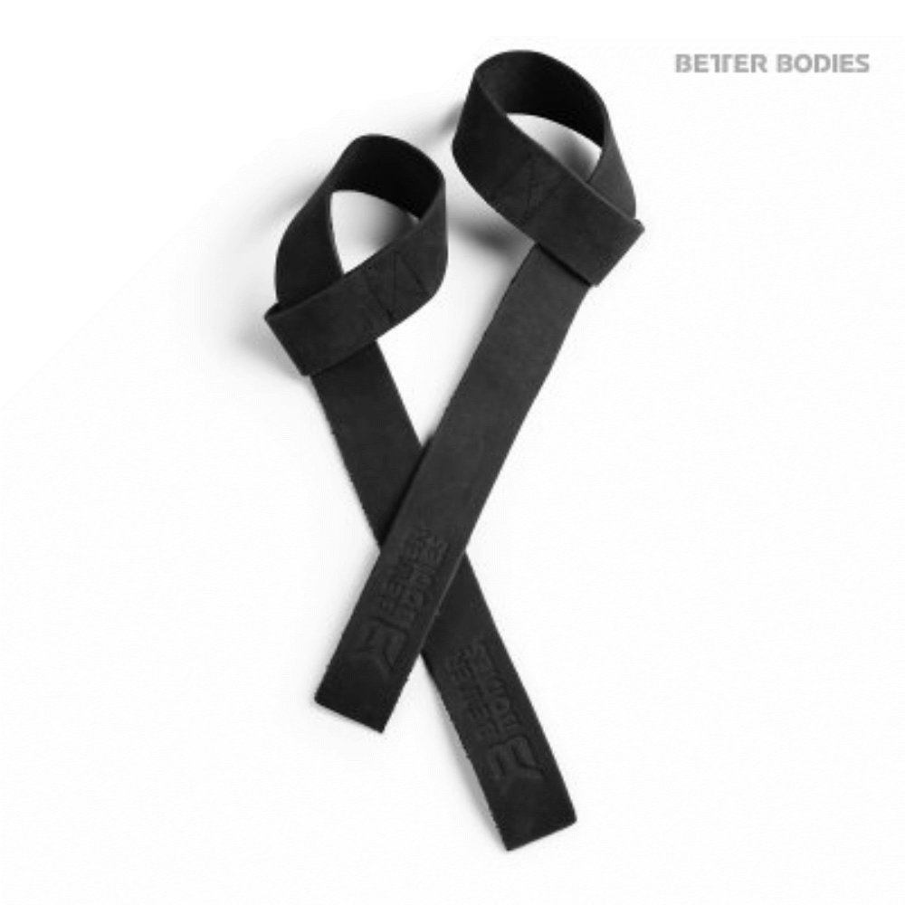 Better Bodies - Læder Løftestropper - Sort