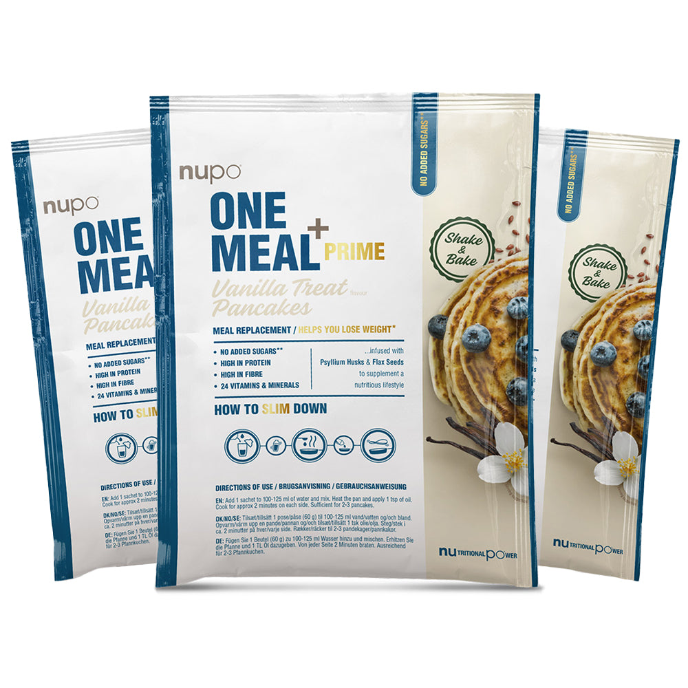 Nupo One Meal Prime Pandekager 8x 60g - Vanilje