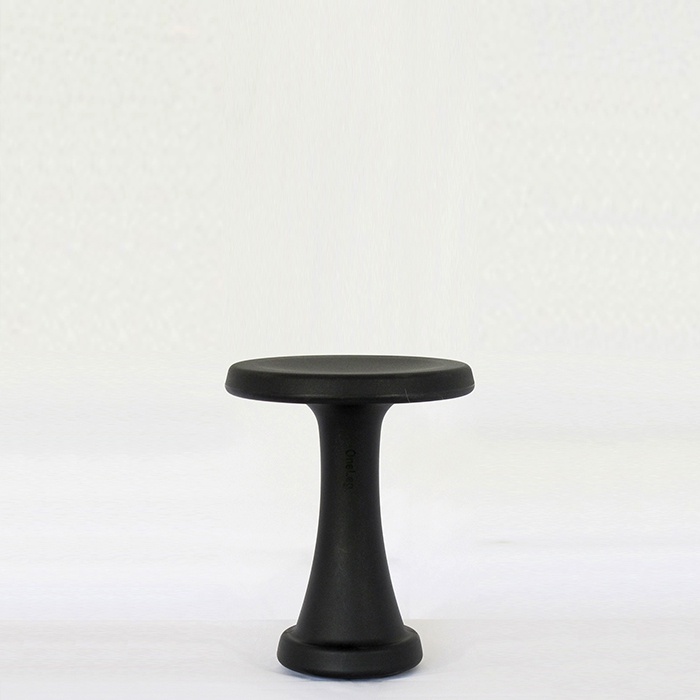 Ergonomisk Sort Stolskammel med Én Ben