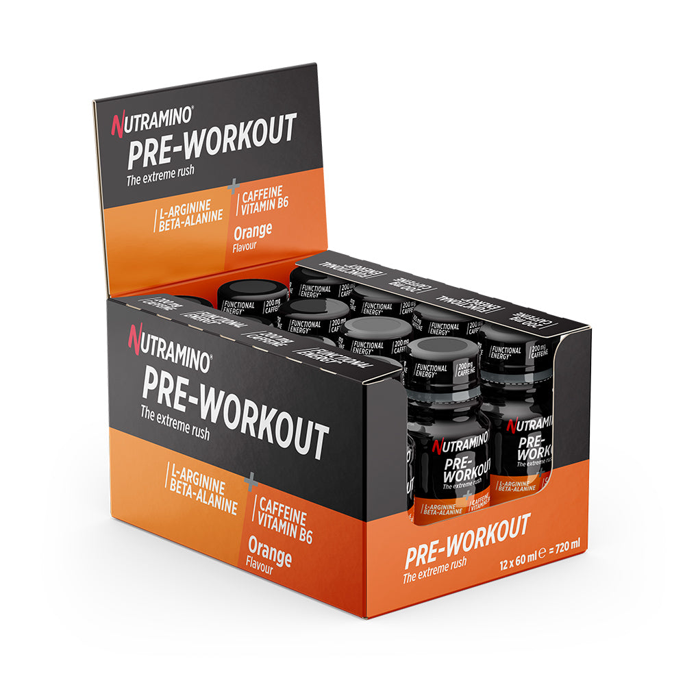 Nutramino Pre-workout Shot - Appelsin 12x 60ml