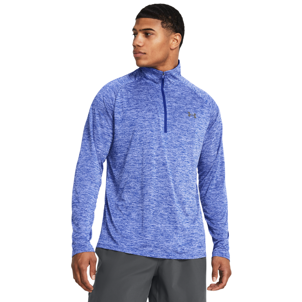 Under Armour Mænds Tech 20 Langærmet Zip - Royal XXL