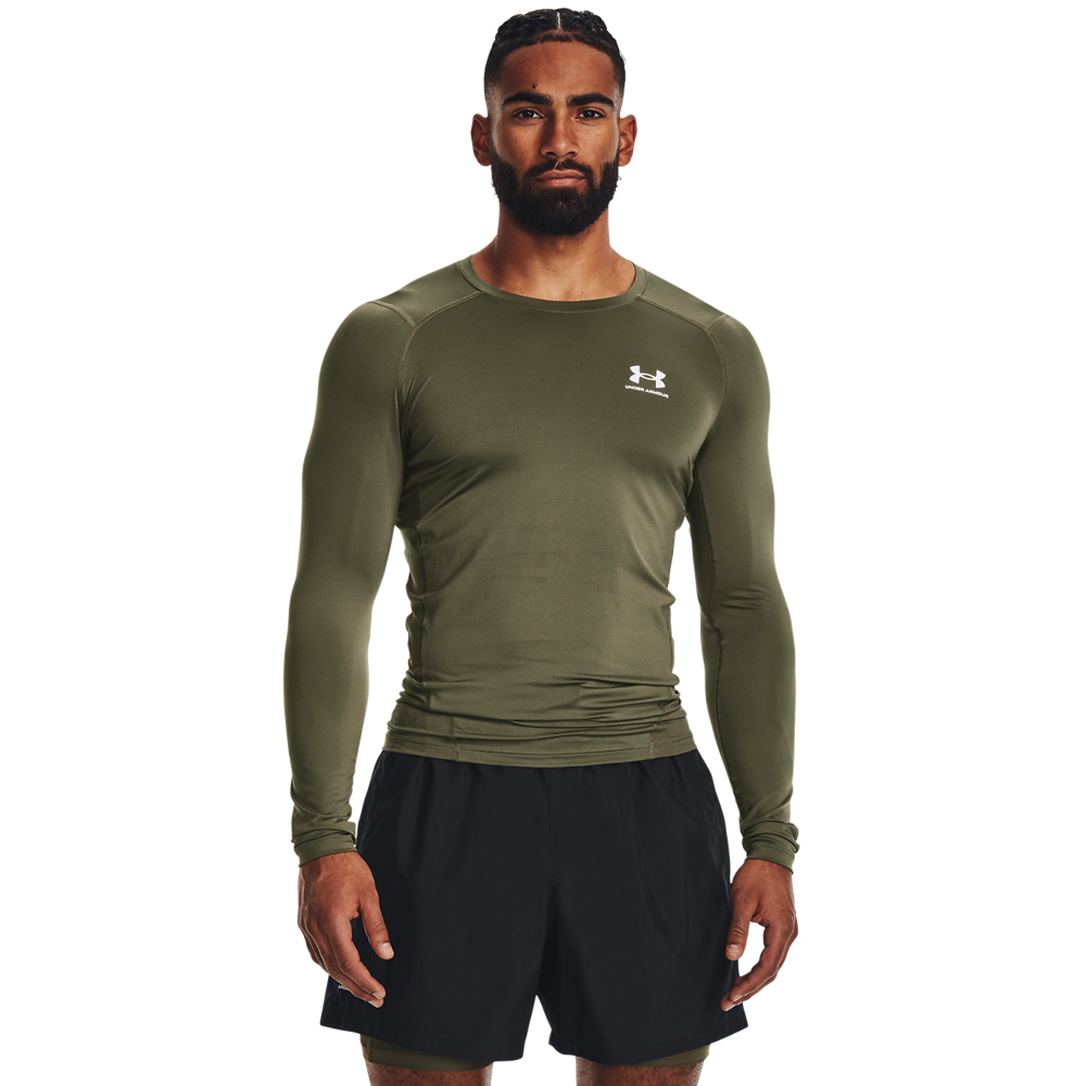 Mænds Under Armour - Compression Ls T-shirt - Marine Green M