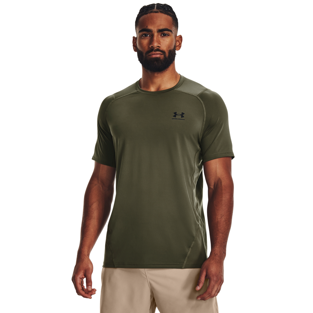 Under Armour Mænd - Heatgear Armour Fitted Shortsleeve - Marine Green 3xl
