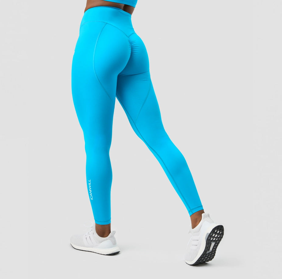 Icaniwill Scrunch V-form Tights i Blå