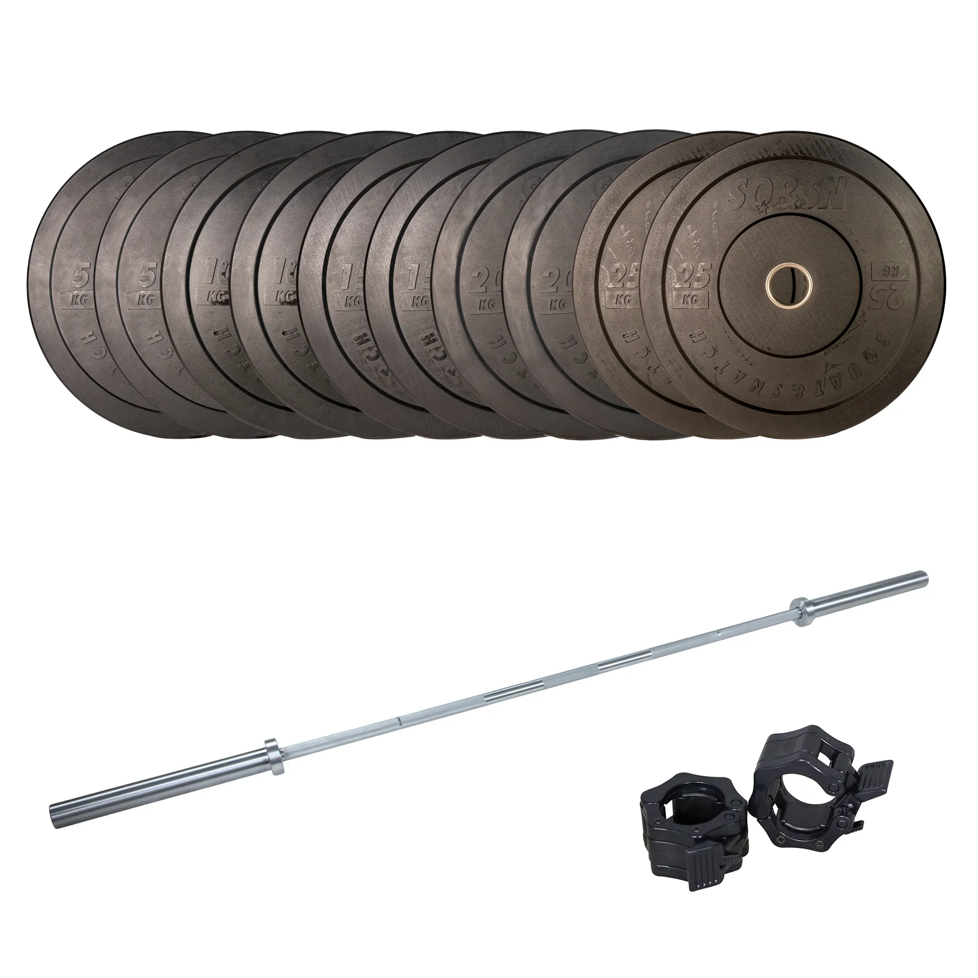 Styrkeløft Vægtstangssæt 150 kg med 20 kg Stang