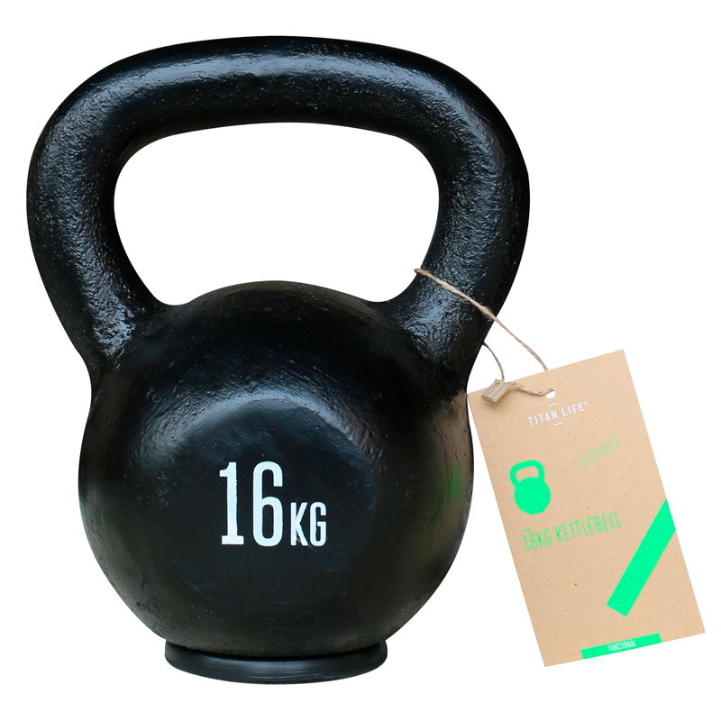 Titan Life Kettlebell 16 kg i Støbejern