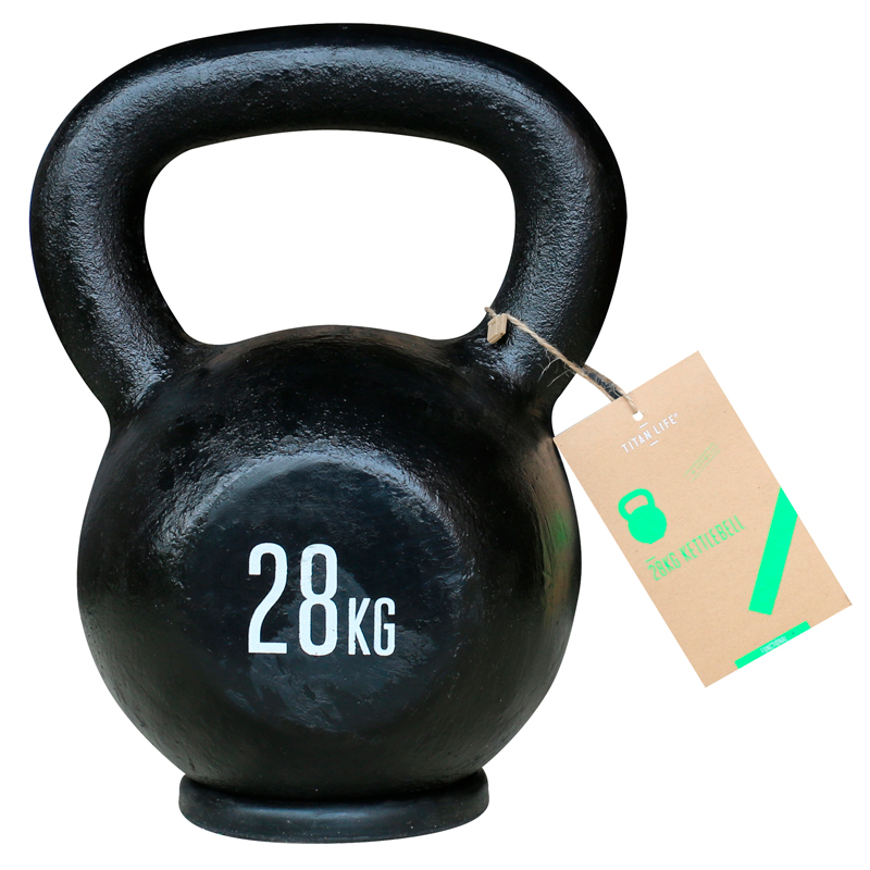 Titan Life Kettlebell 28 kg i Støbejern