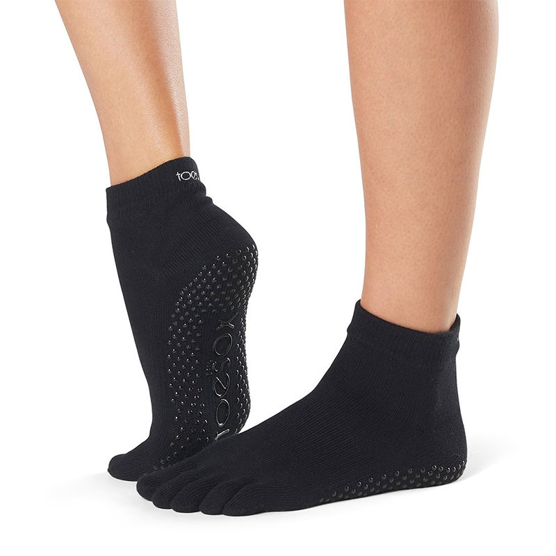 Toesox til Yoga og Pilates - Sort XL