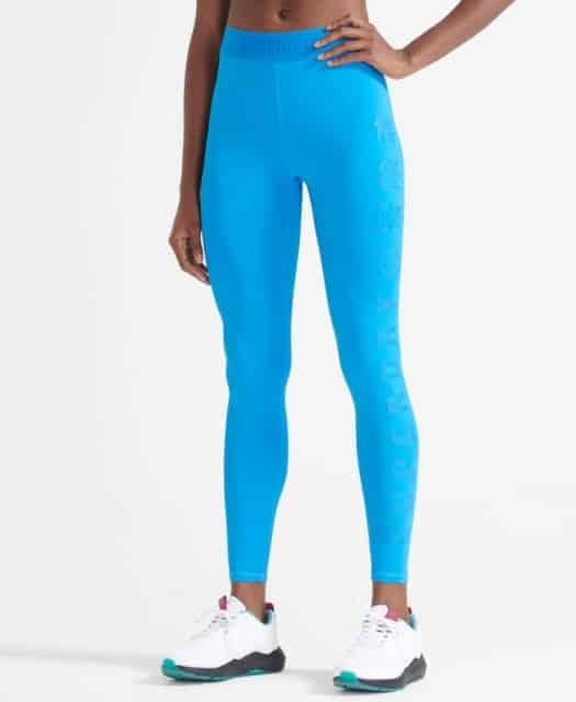 Superdry Sport – Træningselastiske Leggings – Blå XS