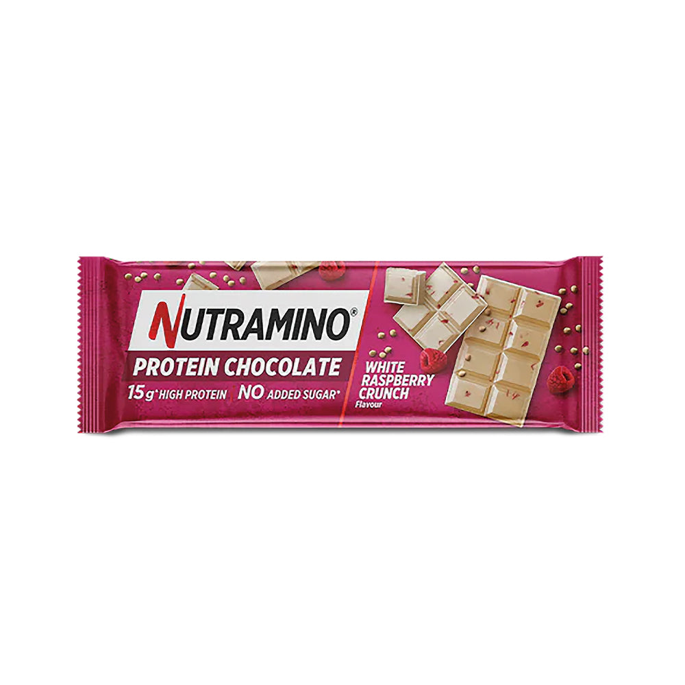 Nutramino Proteinbar - Hvid Hindbær Crunch 50g