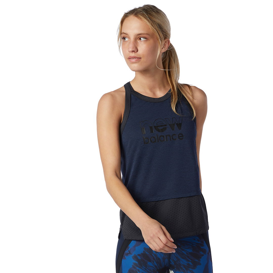 New Balance Trykt Impact Run Hybrid Tanktop til Dame