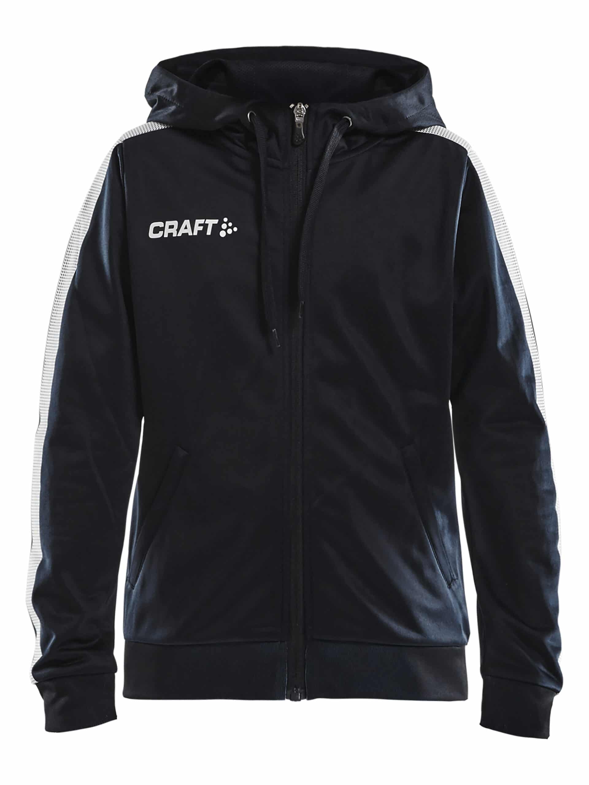 Craft - Pro Control Hættejakke Jr - Sort/Hvid 134140