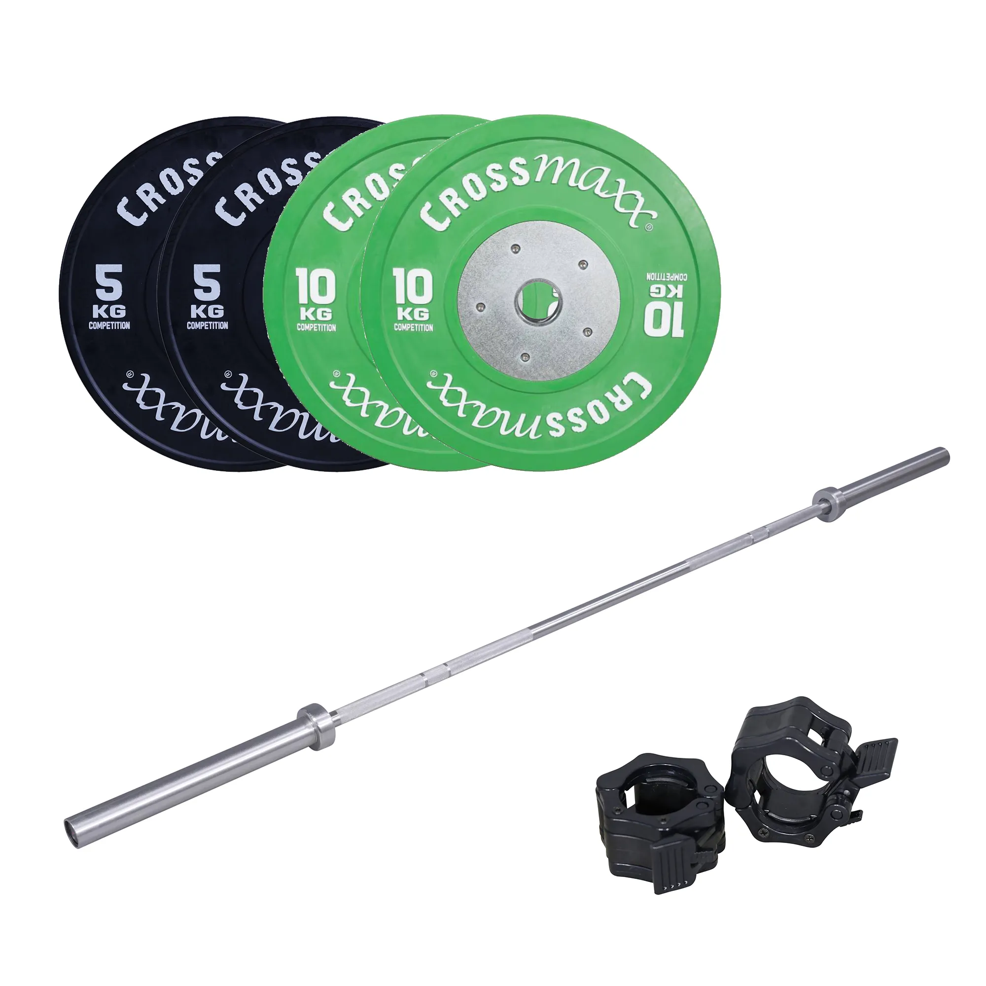Crossmaxx 30 Kg Vægtløftningssæt med 15 Kg Stang