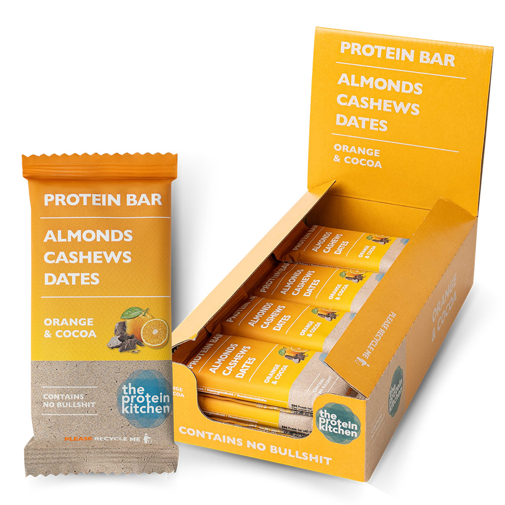 Proteinbar fra The Protein Kitchen - Orange Kakao 12x55g