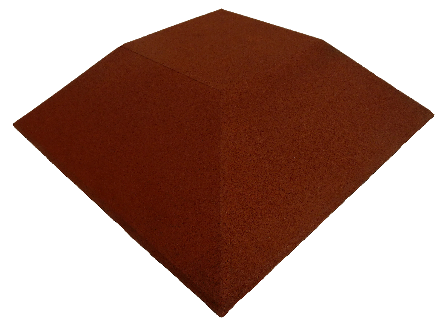 Ergofloor - Ergoplay Gummifliser Hjørne 500x500 mm Rød