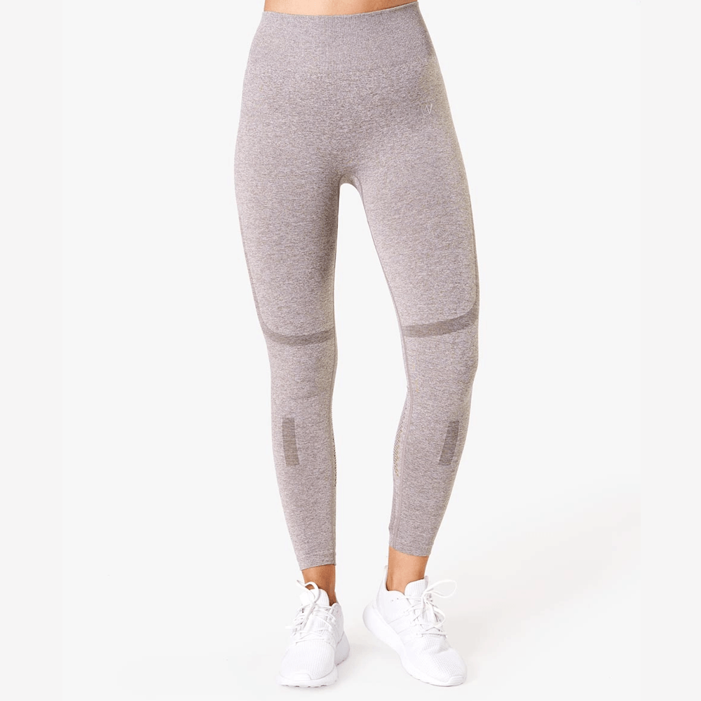 Icaniwill Queen Mesh Tights Khaki Melange Kvinder